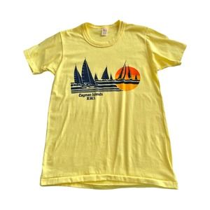 80s vintage tissue thin single stitch Cayman Islands souvenir tee t-shirt